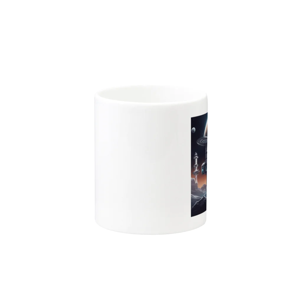 Banksy-sの1. Futura Space Station Mug :other side of the handle