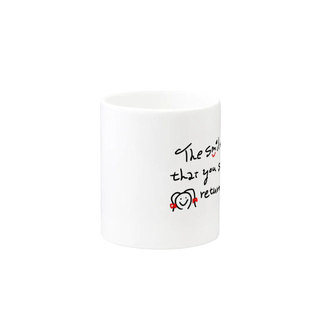 aad （アード）のにこにこ Mug :other side of the handle