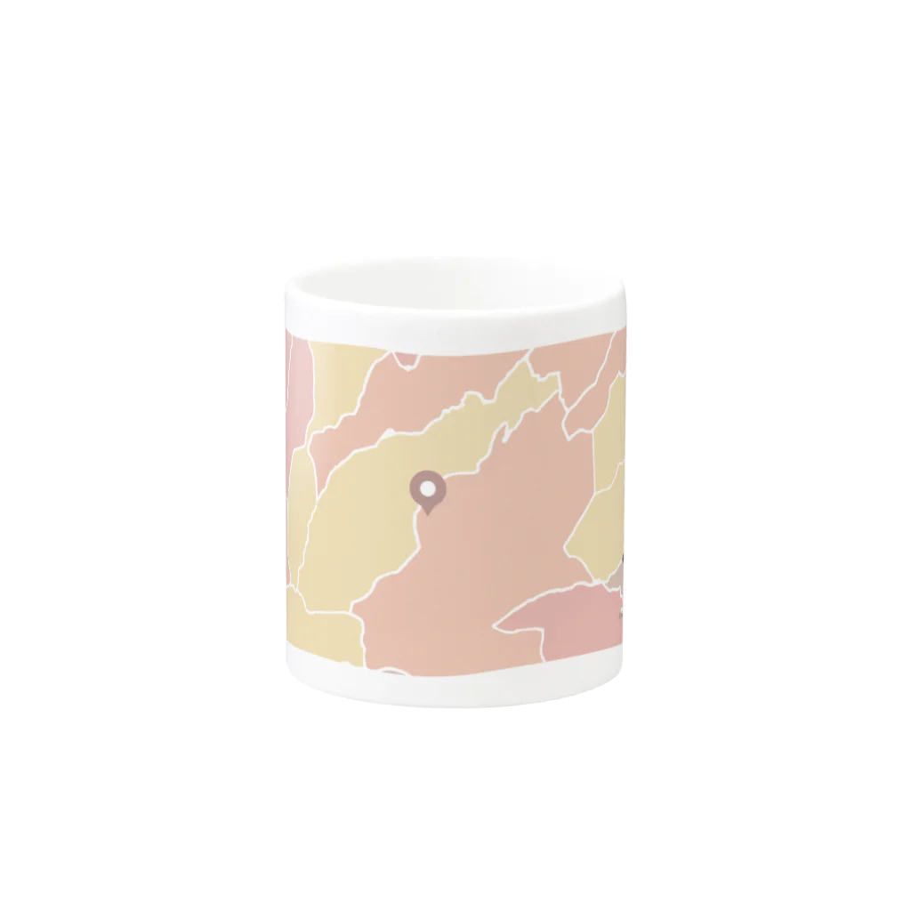 ぐんまちゃんオリジナル地図グッズのぐんまちゃん×伊香保マグカップ Mug :other side of the handle