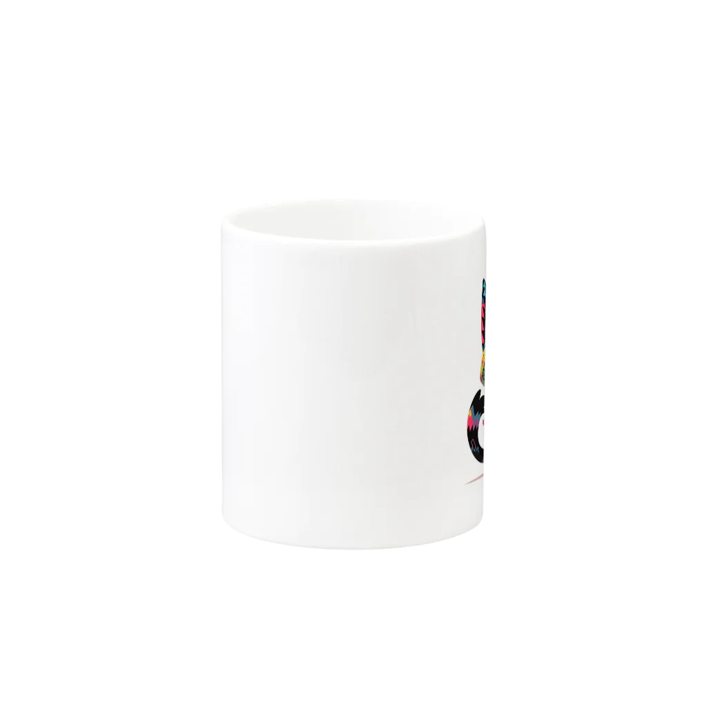 ヒロのぎざくろくん Mug :other side of the handle