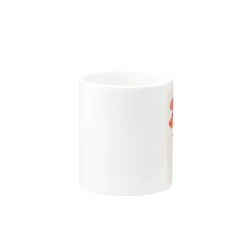 AQUAMETAVERSEのハイビスカスと花びらラフルール1859 Mug :other side of the handle