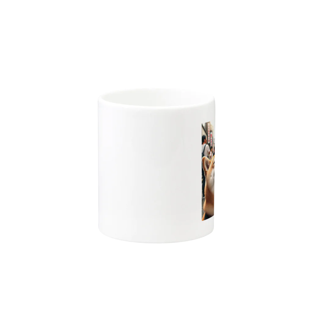 japantravelの柴犬の大坂散歩 Mug :other side of the handle