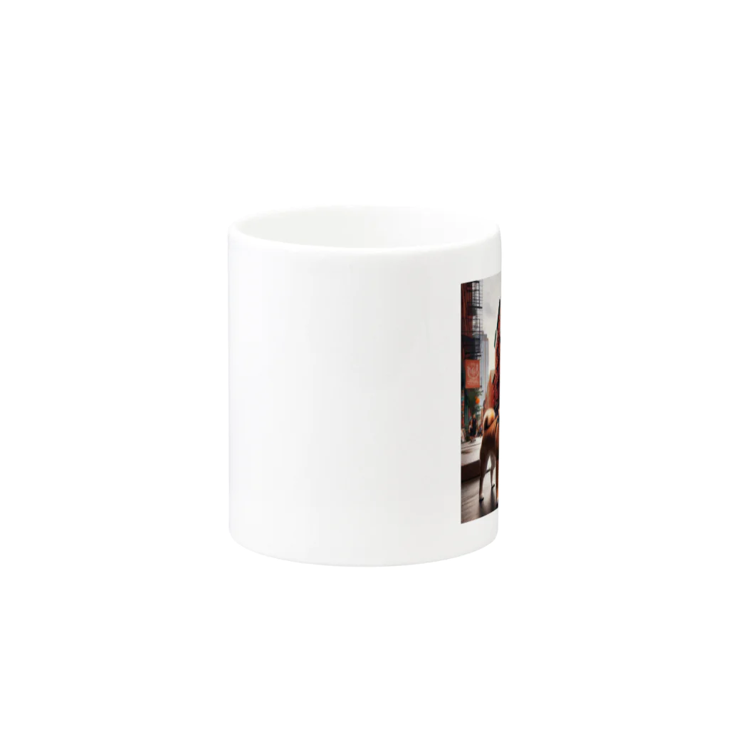 japantravelの柴犬のNew York散歩 Mug :other side of the handle