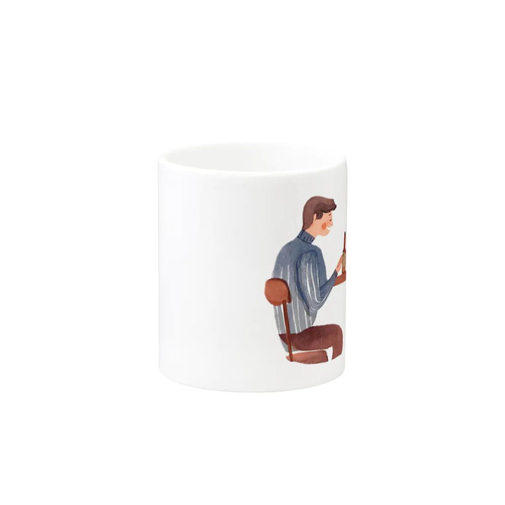 kichamanのバー Mug :other side of the handle