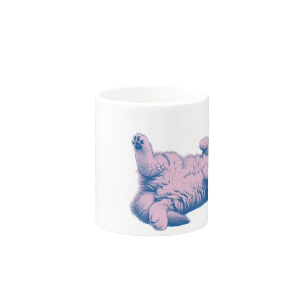 sansamのねこごろり Mug :other side of the handle