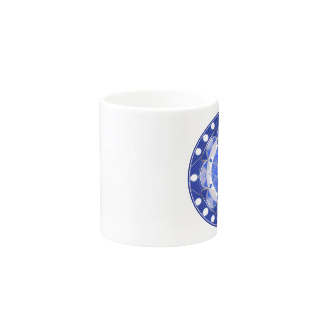 幻想の館の不思議模様・幾何学 Mug :other side of the handle