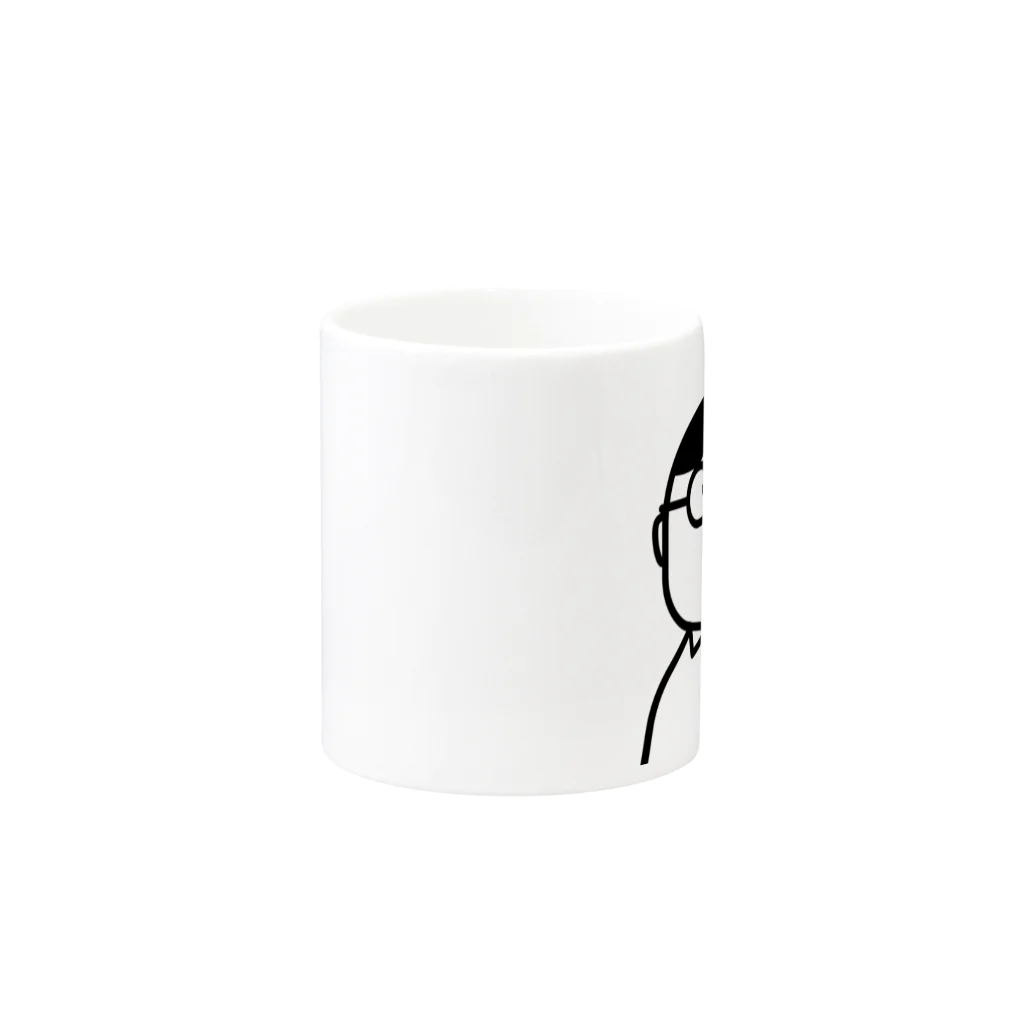 コトアート: 「私はわたし、人は人」の芸人兼サラリーマンシリーズ Mug :other side of the handle