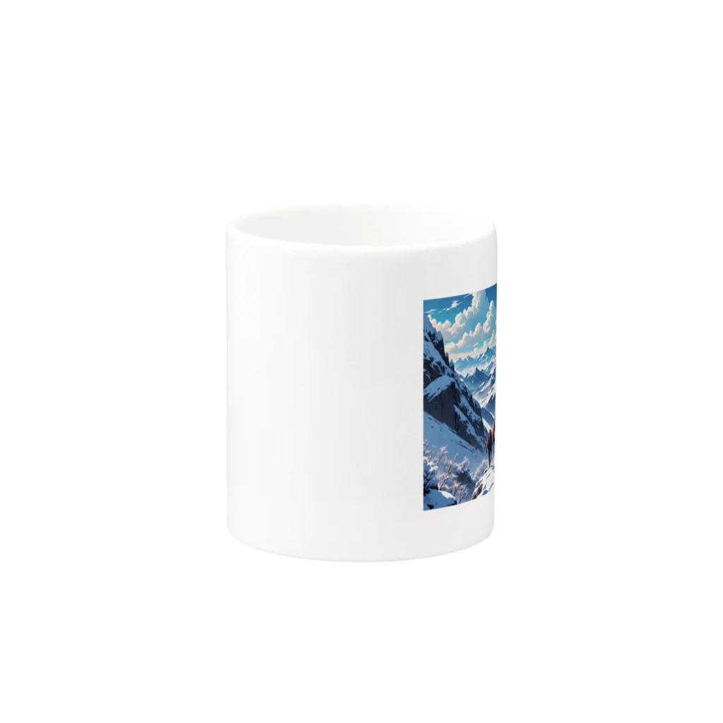 NoveltyNookOnlineの冬の登山隊 Mug :other side of the handle