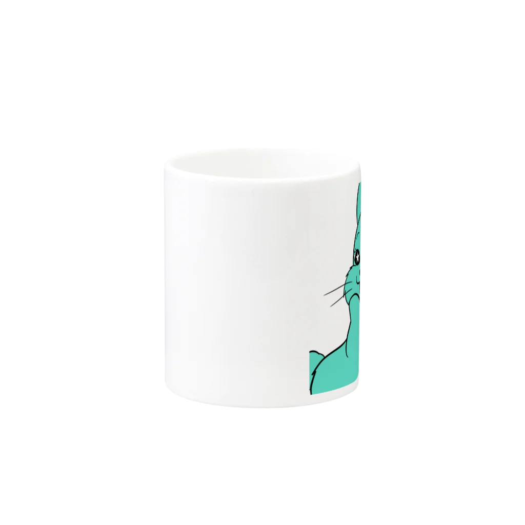 ななぴのキラキラうさぎちゃん Mug :other side of the handle