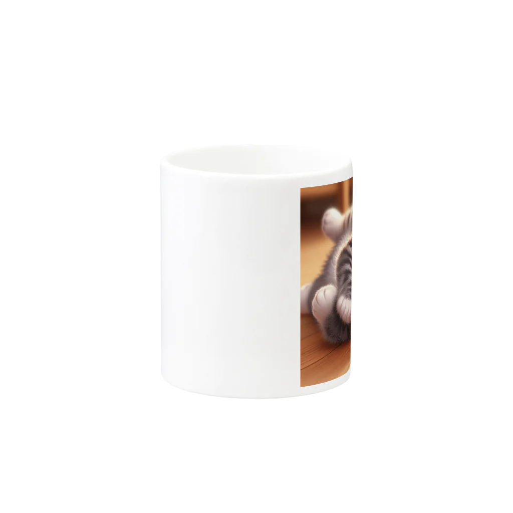 kangekiのころがりにゃんこ Mug :other side of the handle