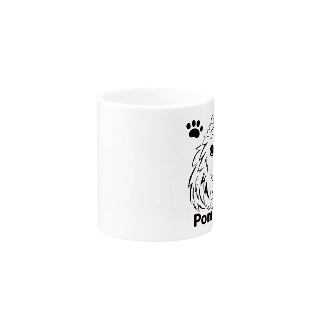 ジャックのポメラニアン Mug :other side of the handle