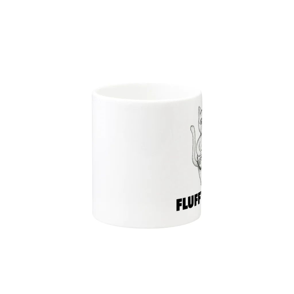 FLUFFY NUTS（フラッフィーナッツ）のFLUFFY NUTS（フラッフィーナッツ） Mug :other side of the handle