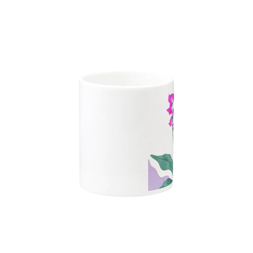 RetrowaveFlowerのRetrowaveFlower-スイートピー- Mug :other side of the handle