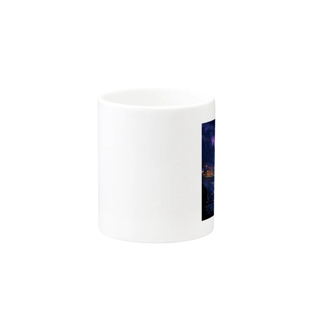 AQUAMETAVERSEの夜空　なでしこ1478 Mug :other side of the handle