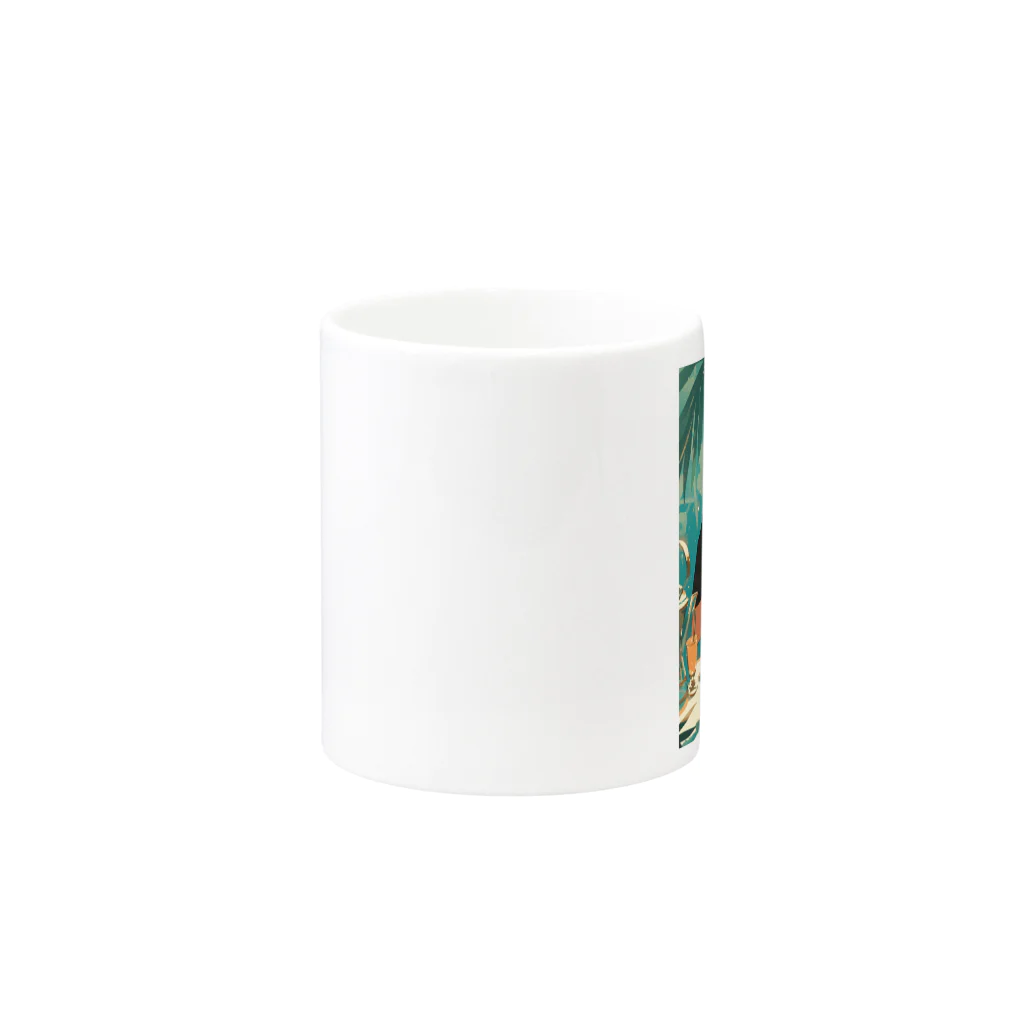 AQUAMETAVERSEのティファニーでお茶を　Hime  2530 Mug :other side of the handle