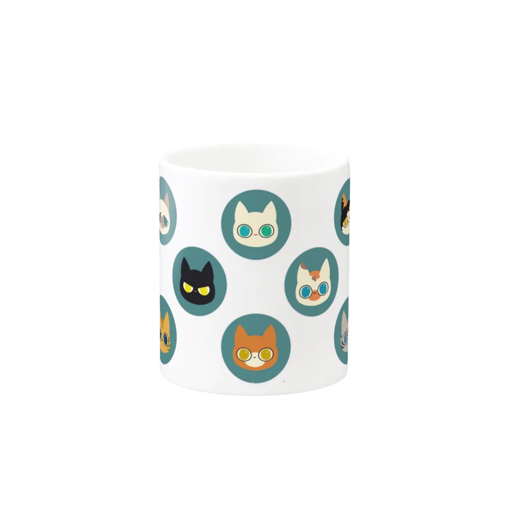 ROCOのねこたま Mug :other side of the handle