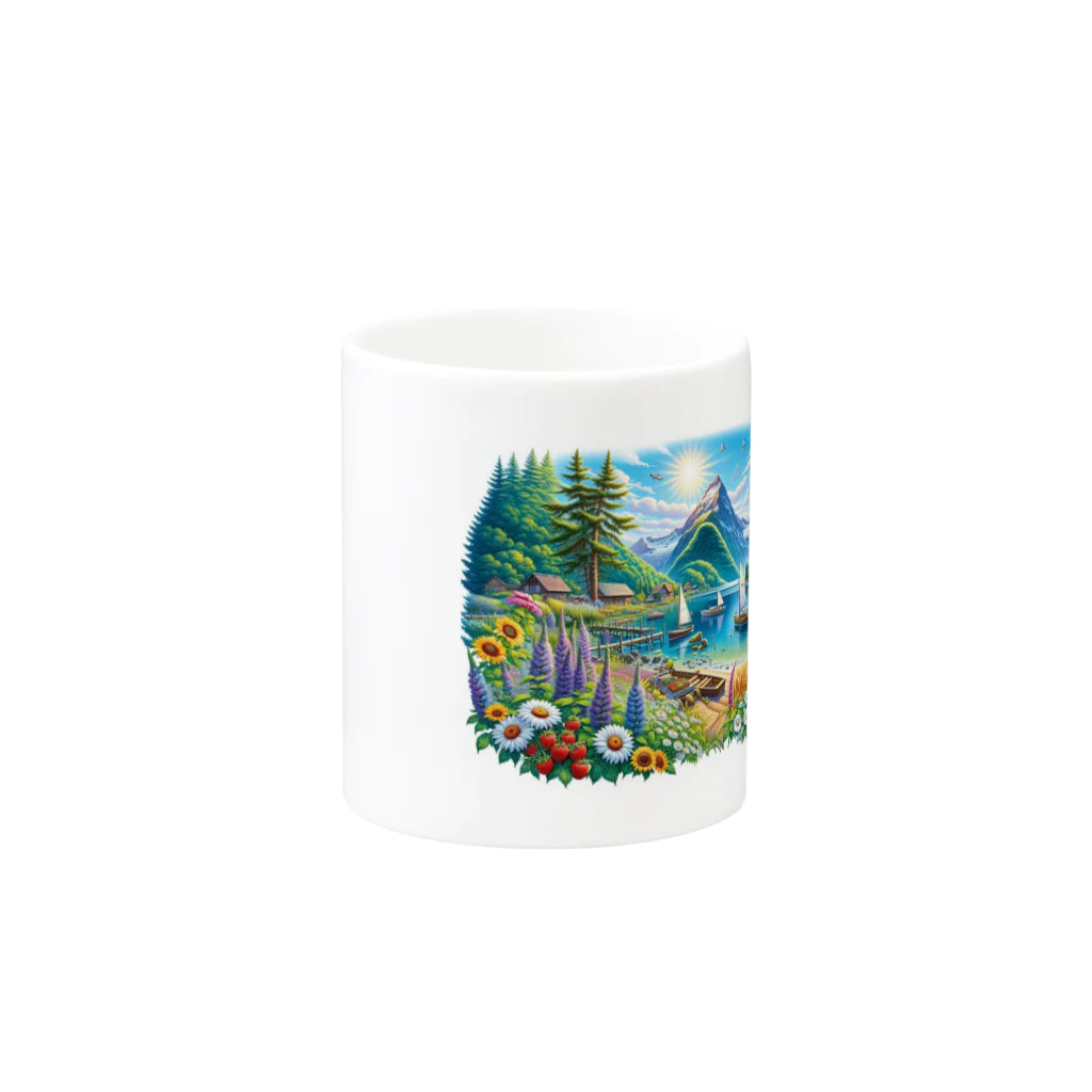 felicita のSummer landscape Mug :other side of the handle