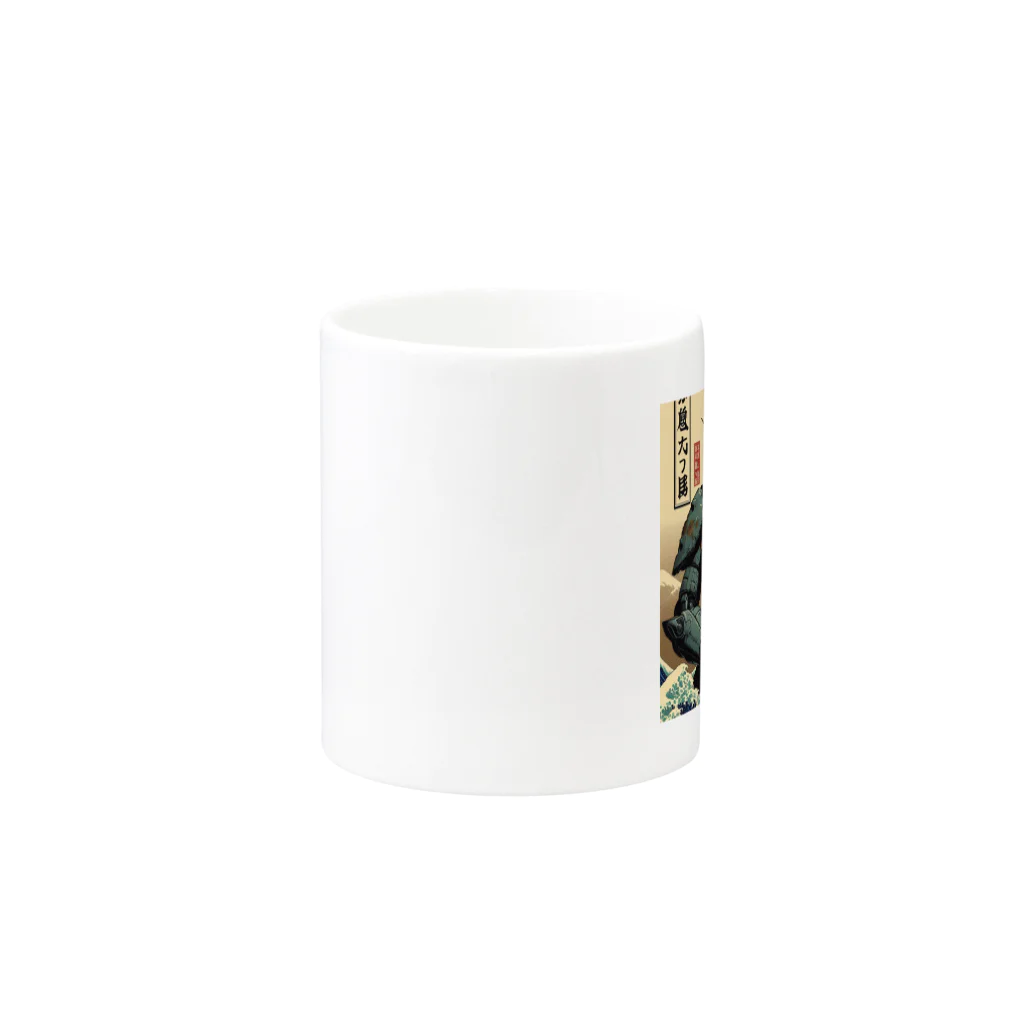 RuiButonのゴリ斎 Mug :other side of the handle