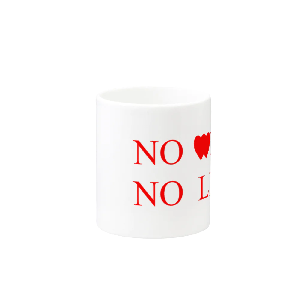 Keito Art StudioのNO WIFE, NO LIFE Mug :other side of the handle