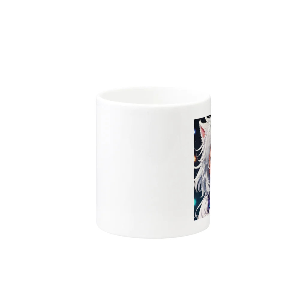 巫女スタぐらむのもふもふの美少女甘える Mug :other side of the handle