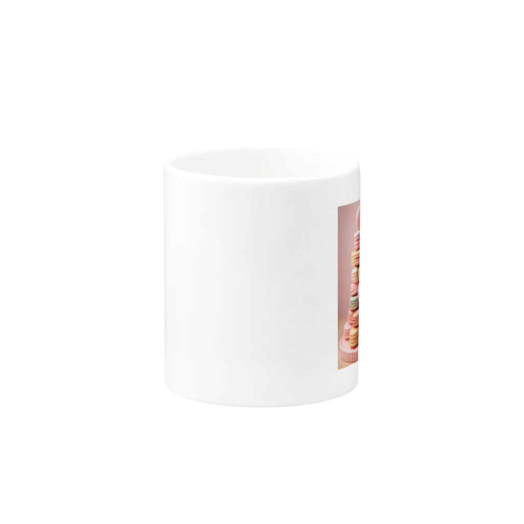 Y m @Y's shopの猫とマカロン Mug :other side of the handle