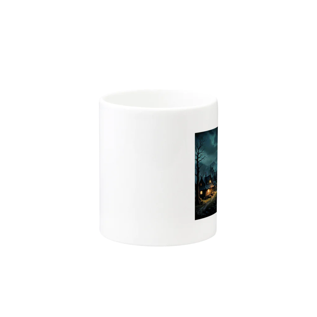 studio eizoの夜に輝く美しい村の光景 Mug :other side of the handle