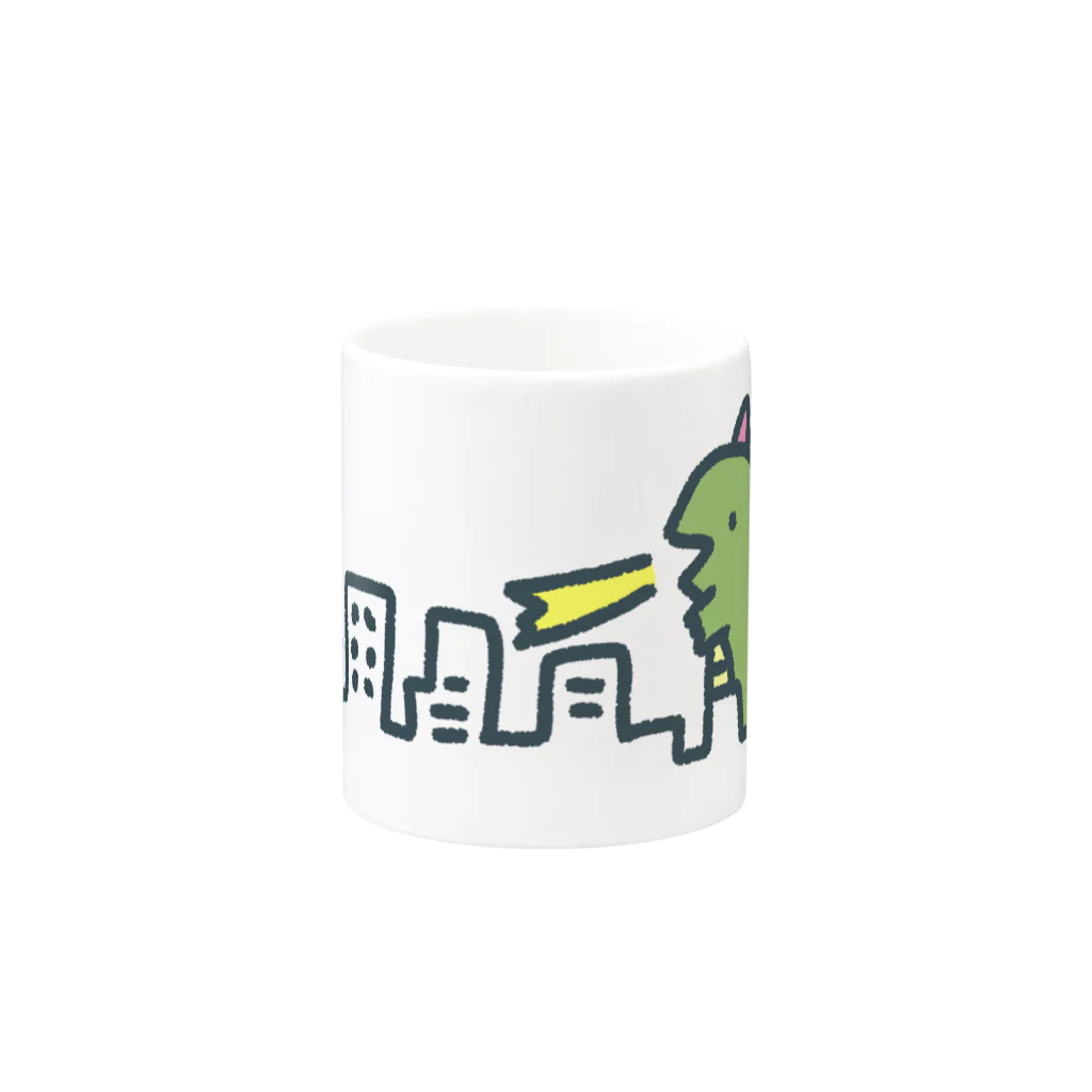 ますだわみの上陸したかいじゅうくん Mug :other side of the handle