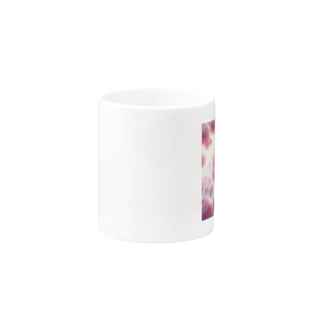 su-toの4月11日の誕生花　八重桜(牡丹桜) Mug :other side of the handle