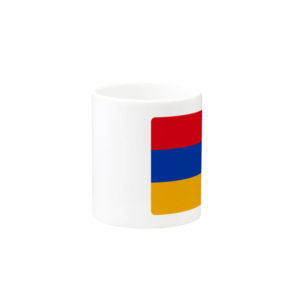 お絵かき屋さんのアルメニアの国旗 マグカップの取っ手の反対面