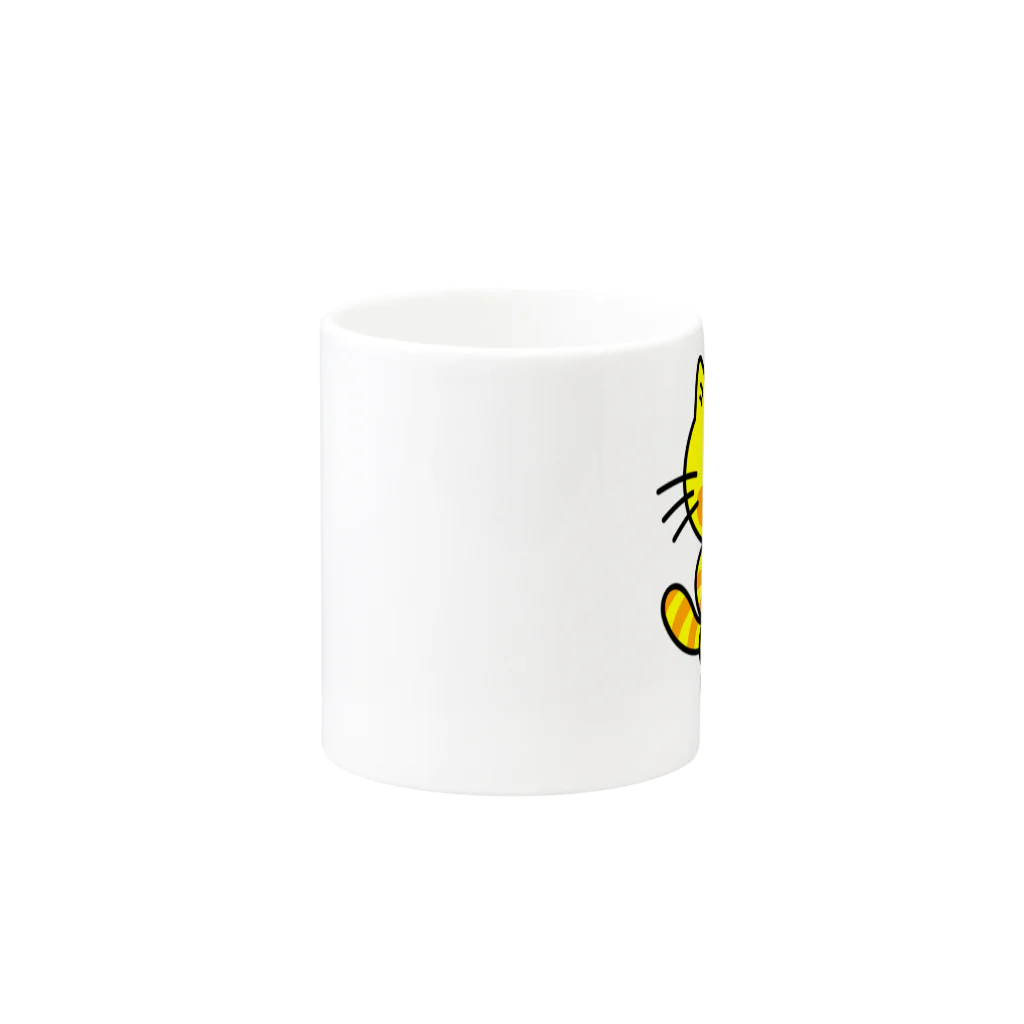 にゃんぴーの招き猫にゃんぴー🐱💛 Mug :other side of the handle