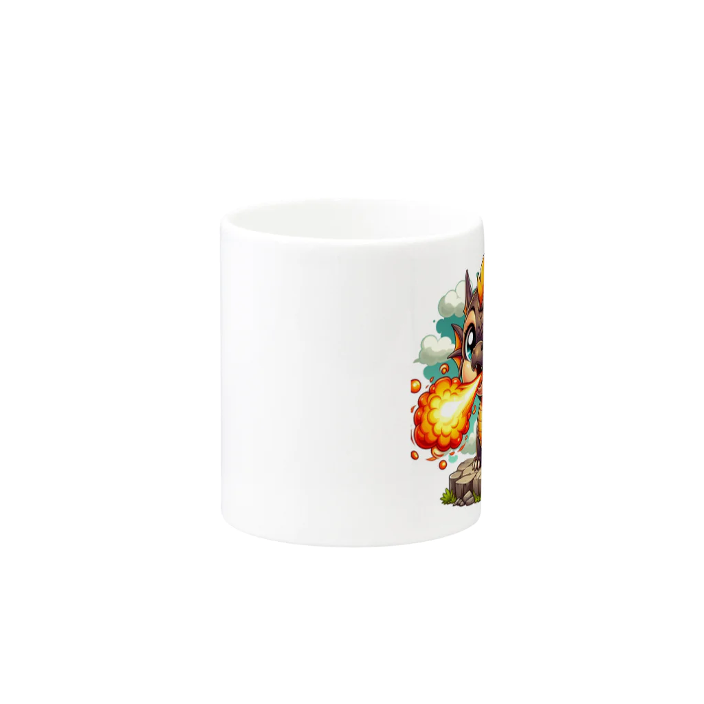 ドラゴンズデン🐉のちゅんドラ Mug :other side of the handle