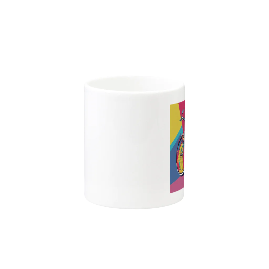 NeoPopGalleryのPOPART bicycle Mug :other side of the handle