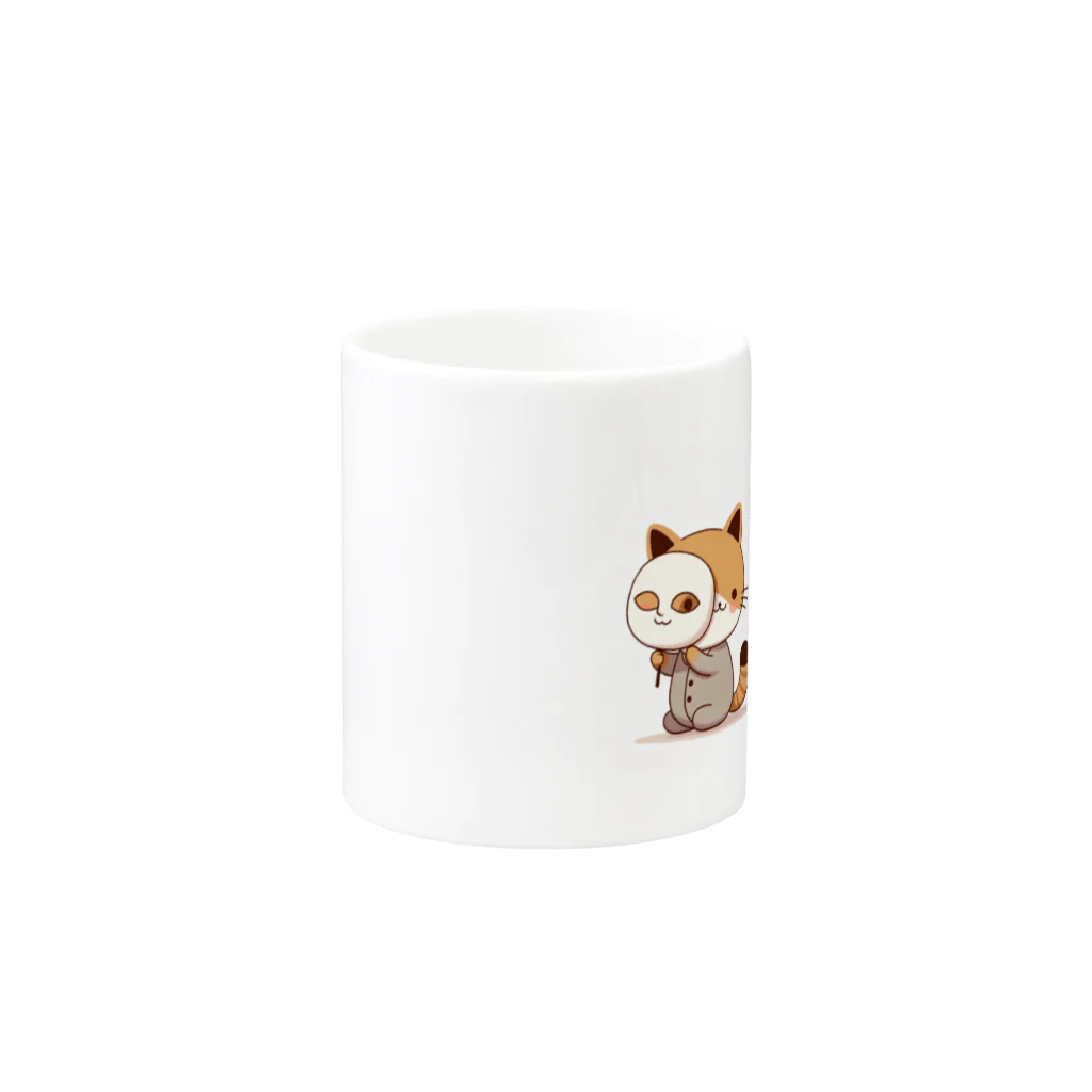 K'ramaの猫の仮面 Mug :other side of the handle
