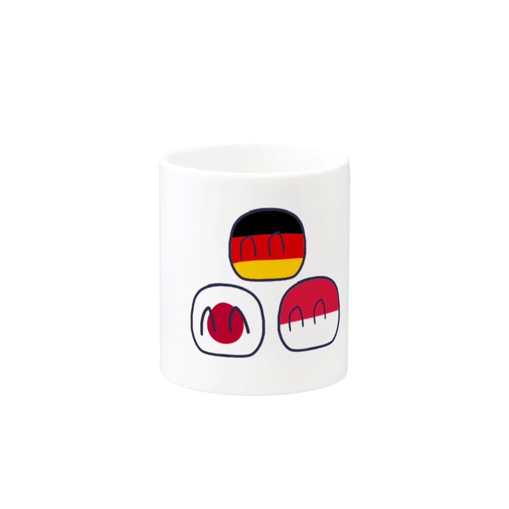 Shop of Haatania Ball (Polandball)のﾎﾟｰﾗﾝﾄﾞﾎﾞｰﾙ色々 Mug :other side of the handle