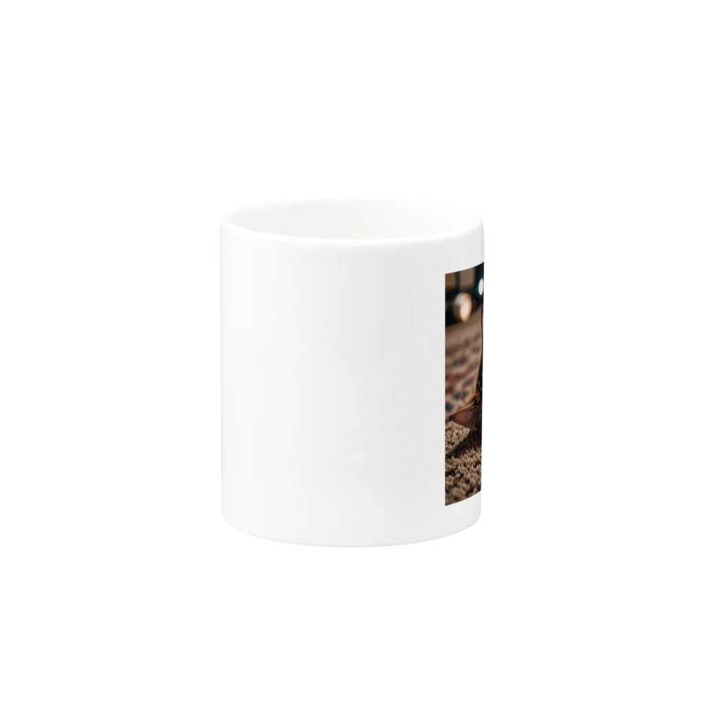 IKEDAYAの寝ている猫 Mug :other side of the handle