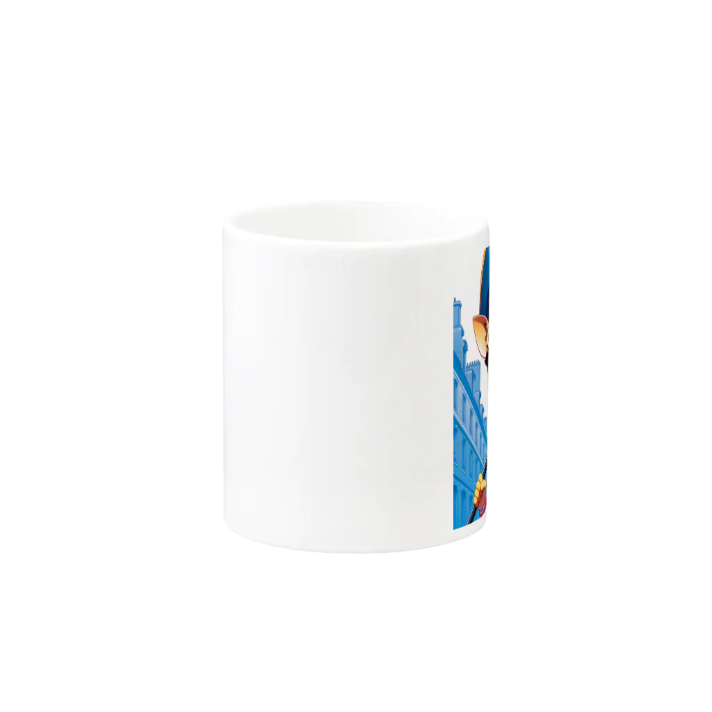 雑貨「キリン堂」のきりん４９ Mug :other side of the handle