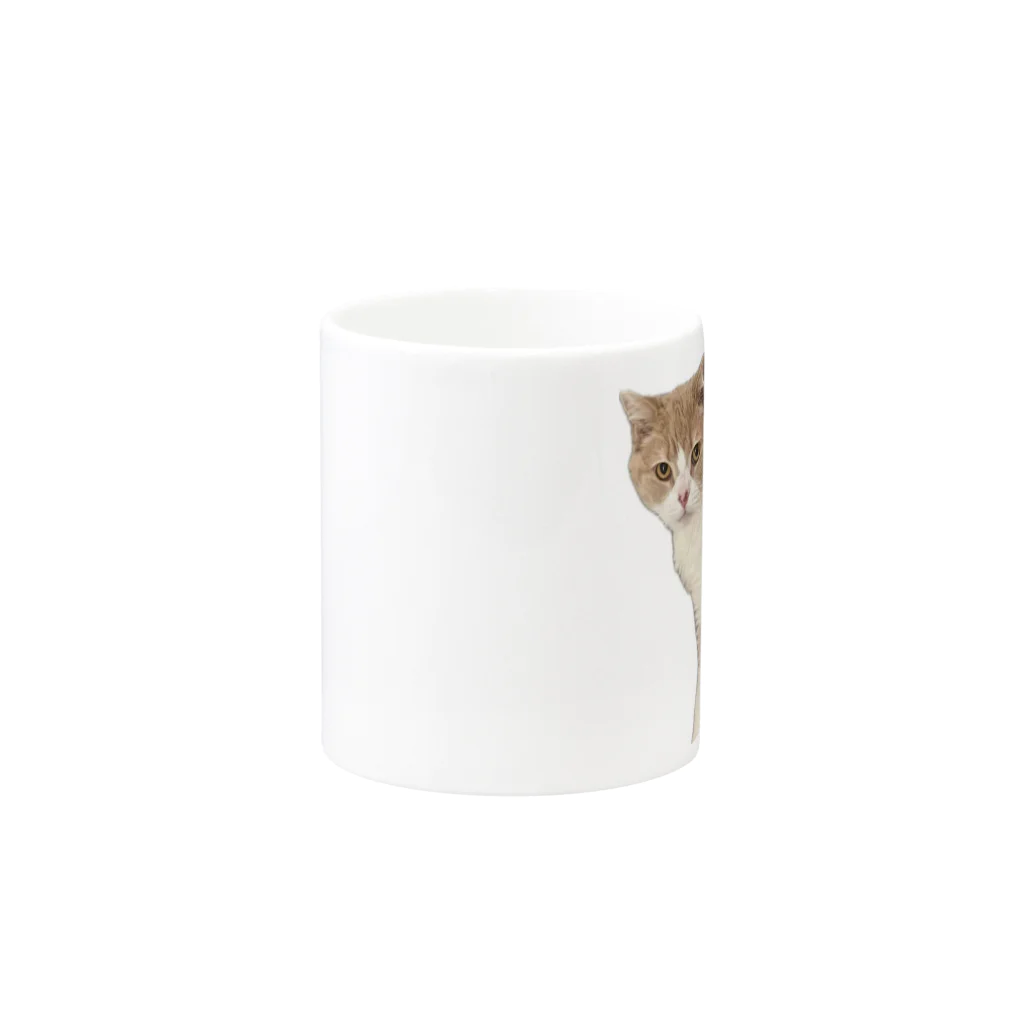 Mashlyのマシロくん猫グッズ Mug :other side of the handle