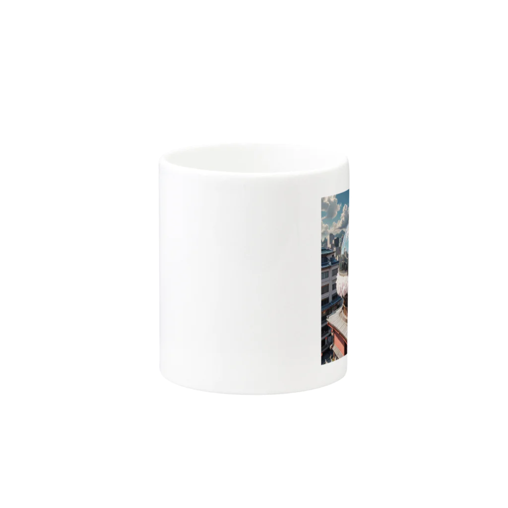 AI妖怪大図鑑の天体観測妖怪　バンポン Mug :other side of the handle