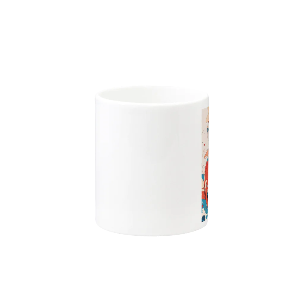 AQUAMETAVERSEの錦鯉と一緒　なでしこ1478 Mug :other side of the handle