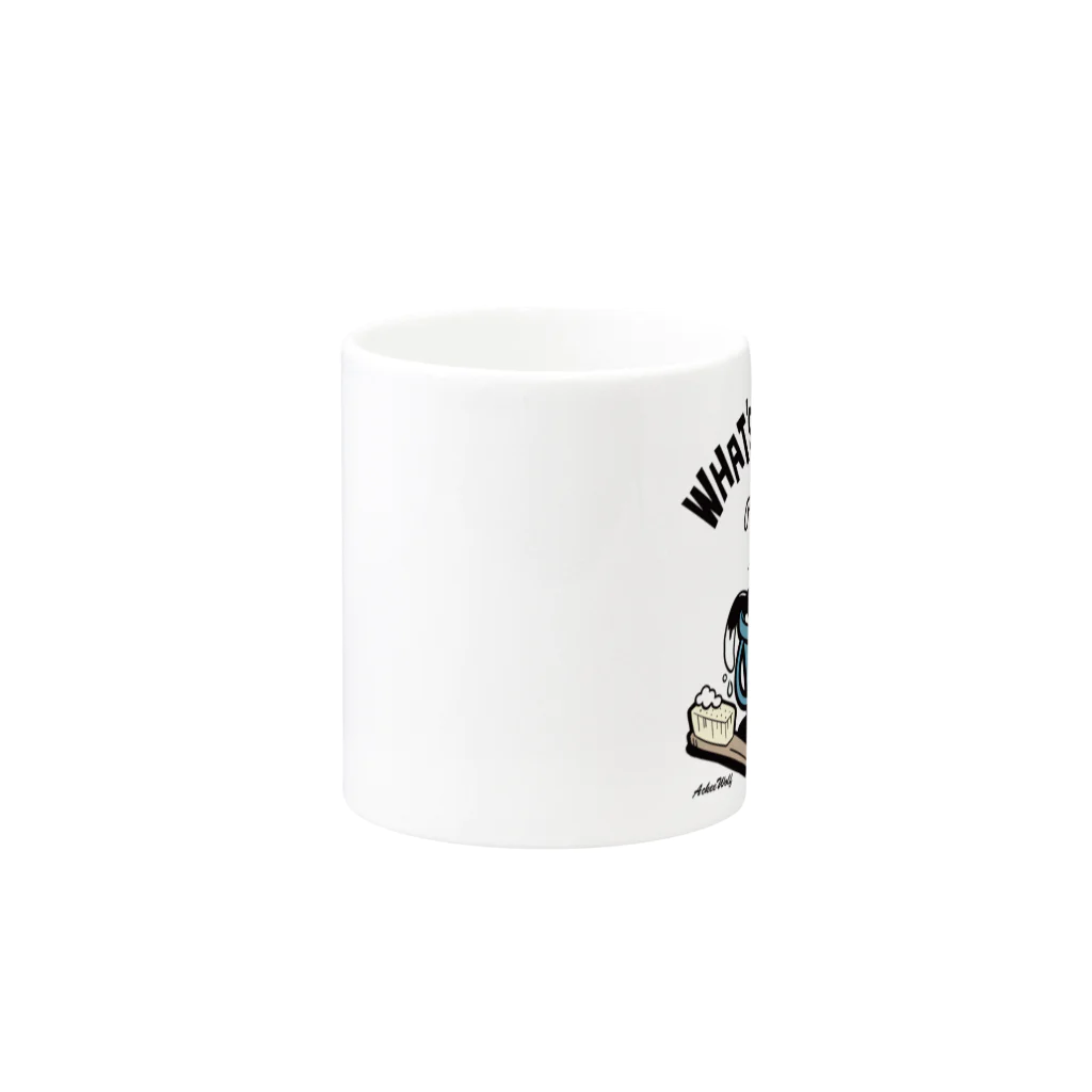 AckeeWolf Art Shopの猫シャンプー Mug :other side of the handle