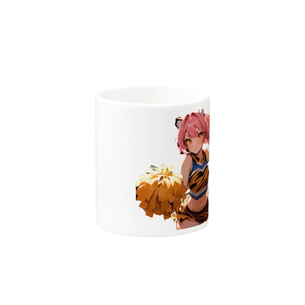 yu_uyふろんてぃあのTORA GIRLS Mug :other side of the handle