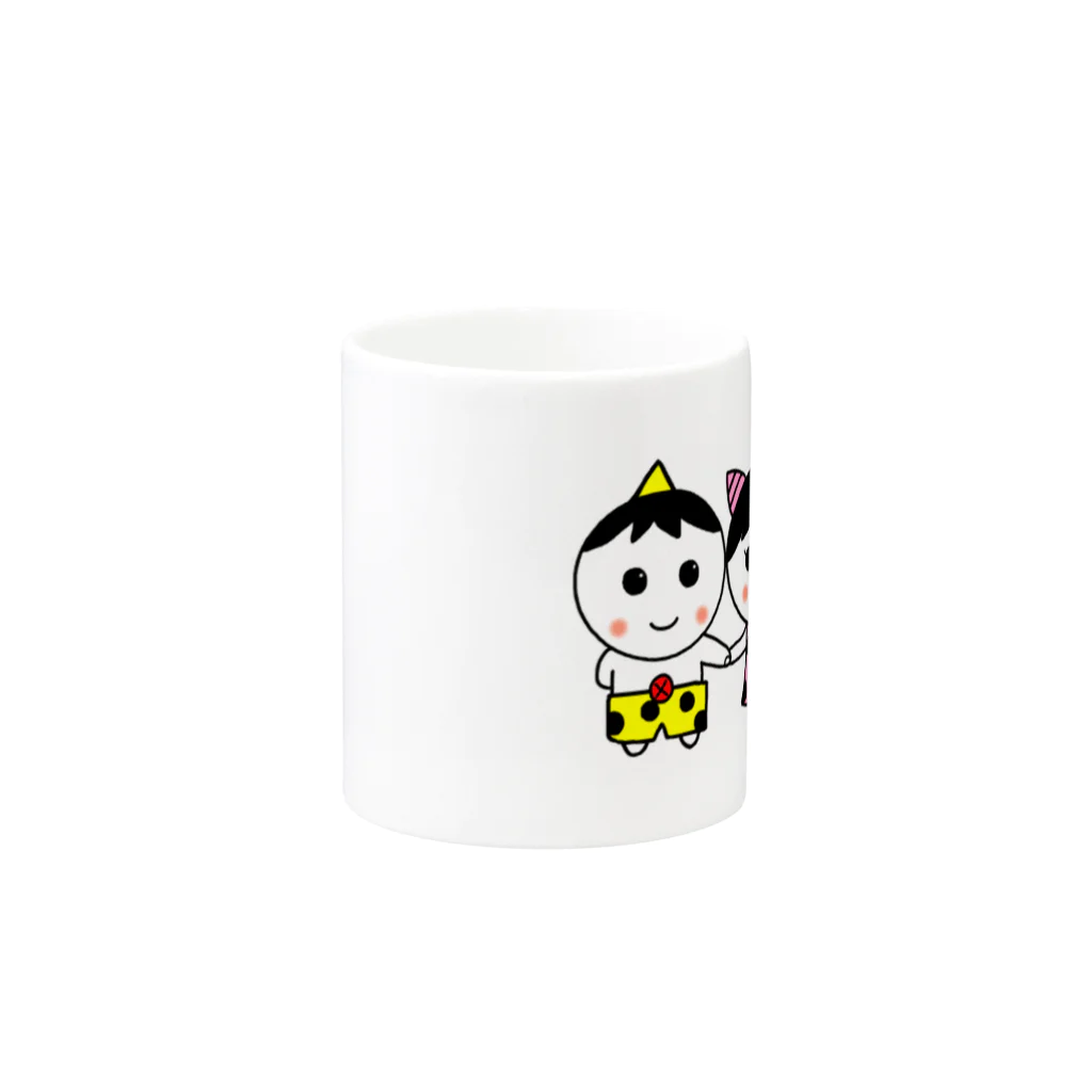 つのっきーのつのっきーとつのっぴー Mug :other side of the handle