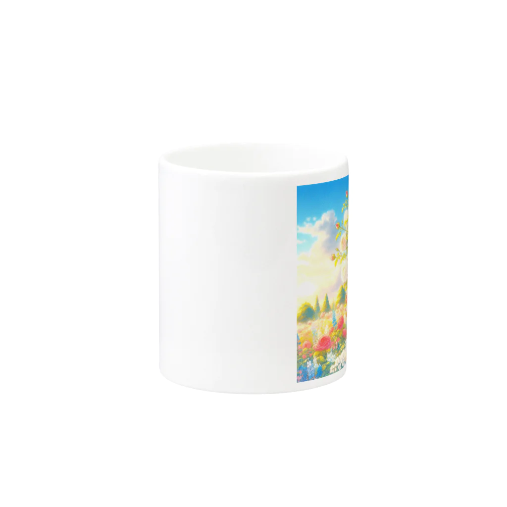 huwari-hanaakariのバラ Mug :other side of the handle