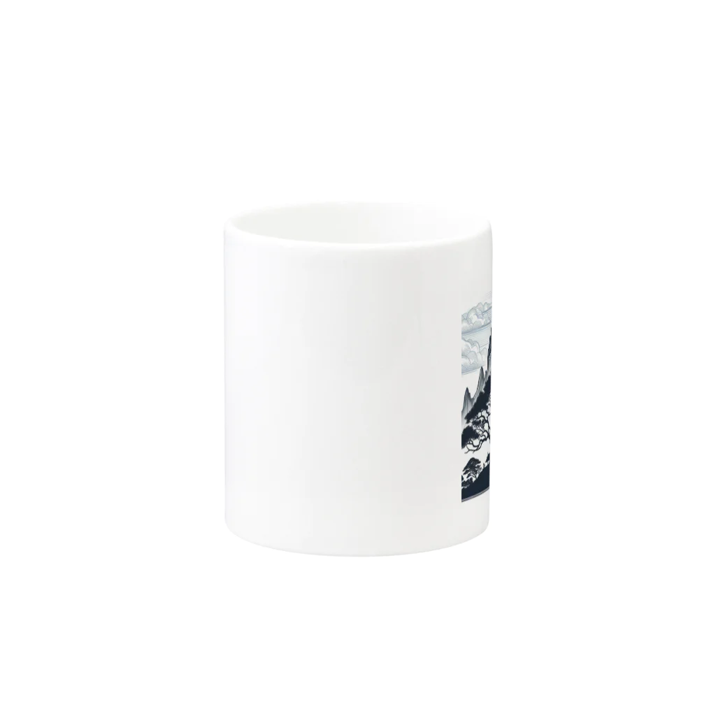 Qten369の甲賀の里 Mug :other side of the handle