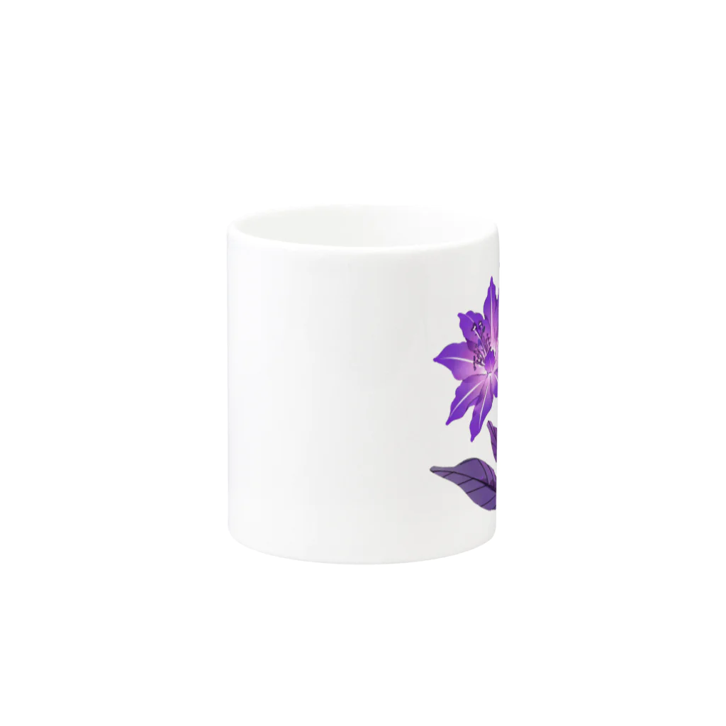 RetrowaveFlowerのRetrowaveFlower-ムラサキハナナ- Mug :other side of the handle