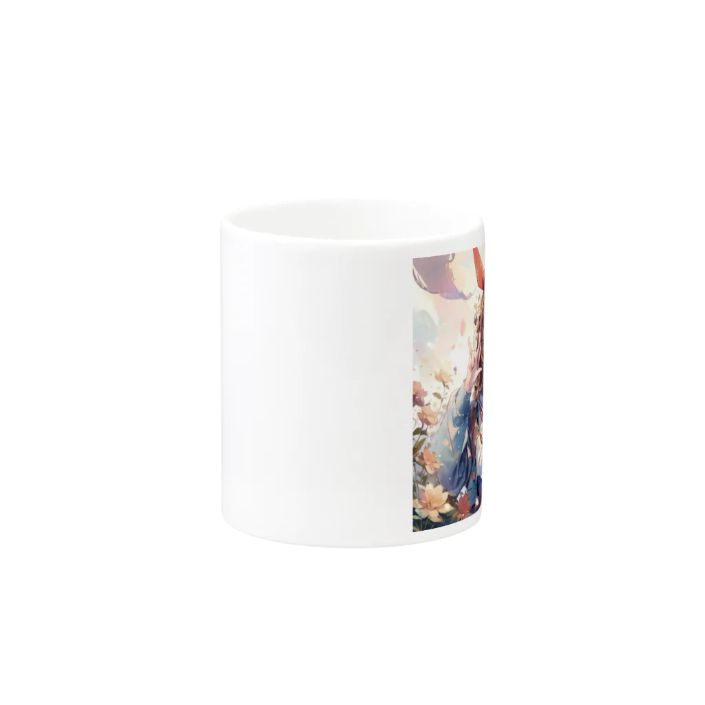 GIRLS STYLE*【GS】の癒やし系のうさ耳少女 Mug :other side of the handle