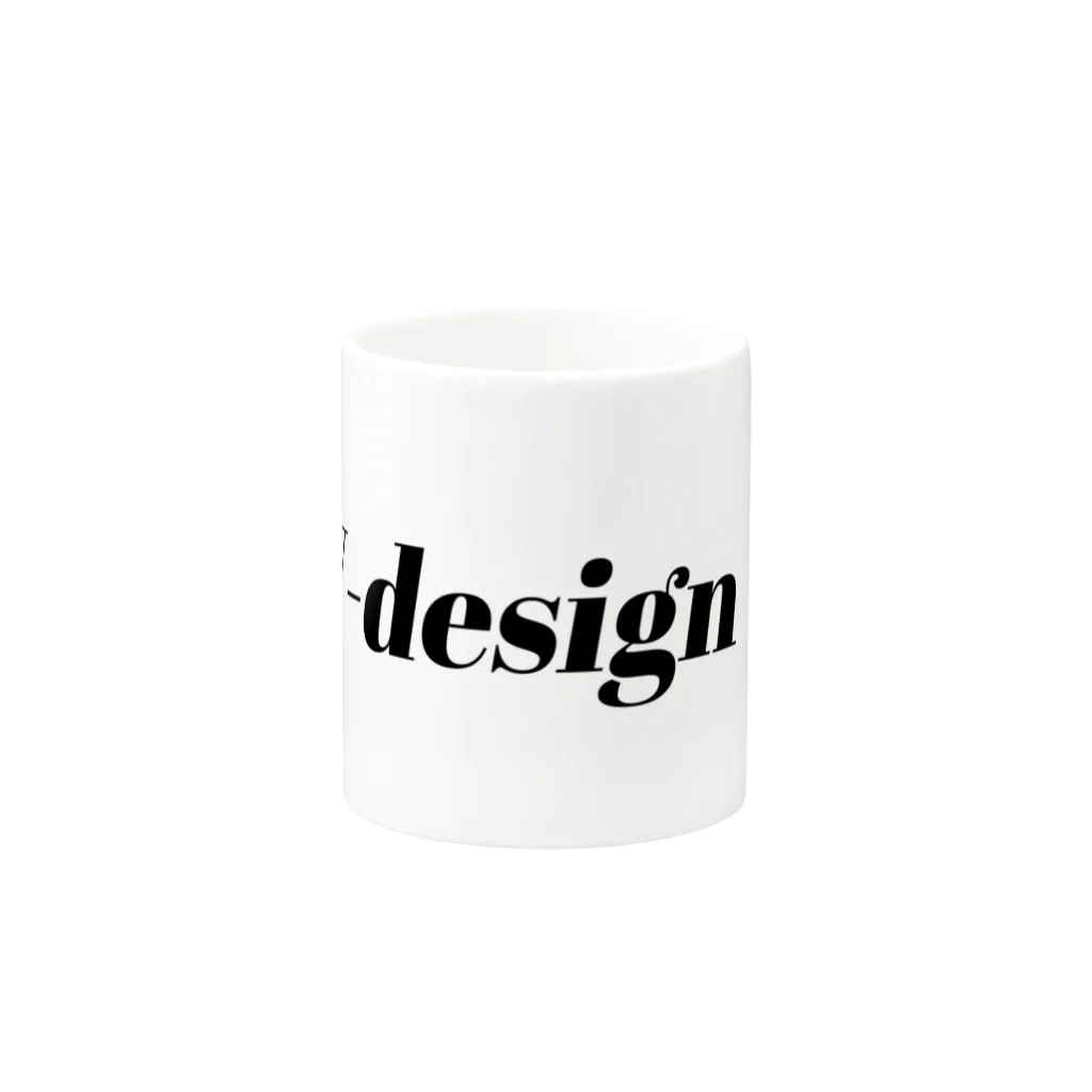 W-designのW-designのロゴアイテム Mug :other side of the handle