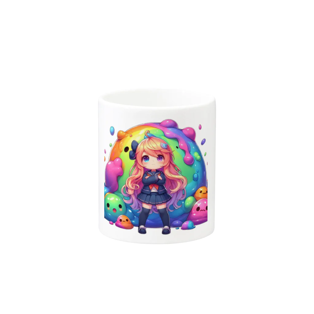 surasuramusumeのスライム娘「かすみちゃん」 Mug :other side of the handle