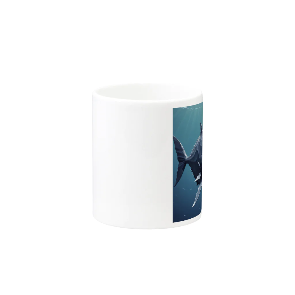 asuto_20のローポリ風マンボウ Mug :other side of the handle