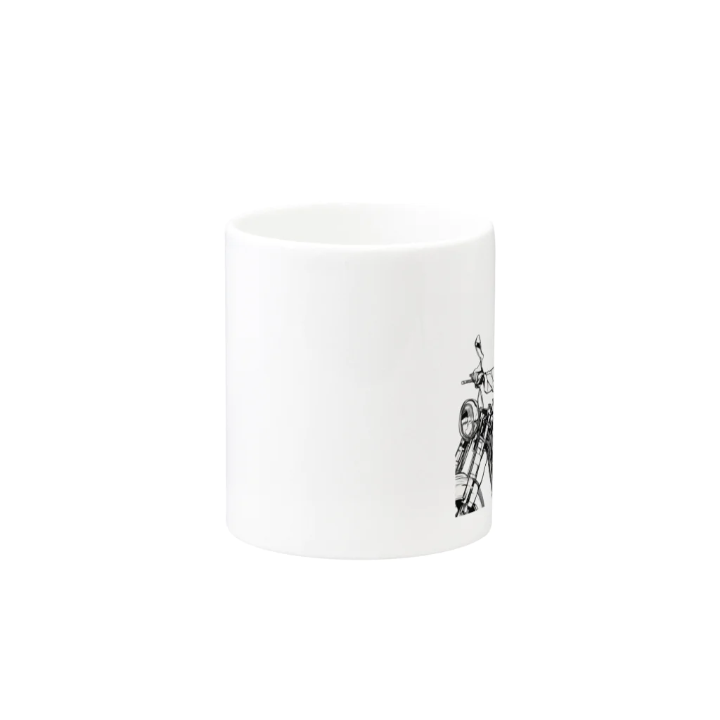 Minimal Museのライダーズ・エレガンス Mug :other side of the handle